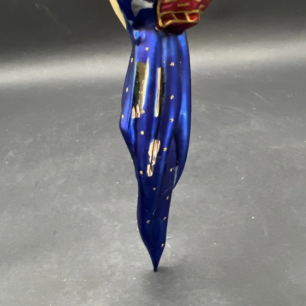 Vintage Christmas Christborn Germany Hand-Blown Glass Angel Icicle Ornament